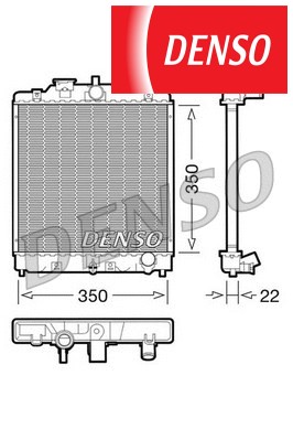 Coolant radiator drm40003 - coolant,
