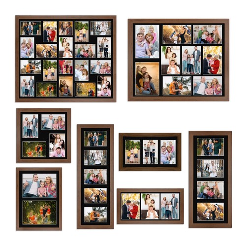 Modern walnut multi aperture - modern,
