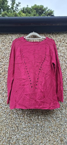 Katies hot pink knit jumper - katies,