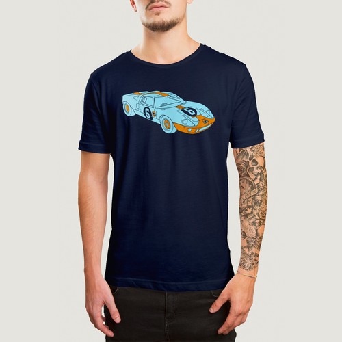 Gt40 gulf livery shirt race - livery,