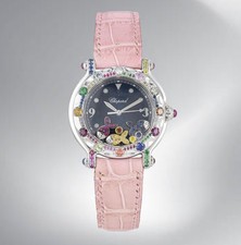 1990s Ladies' Chopard Happy Sport SS Watch w/Diamonds,Sapphires Ref. 27/8921-402