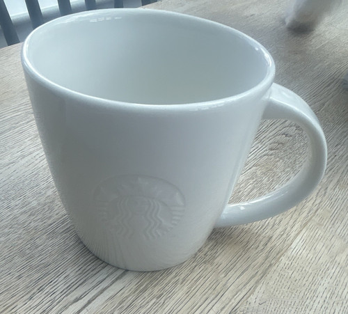 Starbucks white ceramic - starbucks, coffee