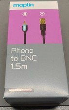 Maplin 1.5m Phono To BNC Cable