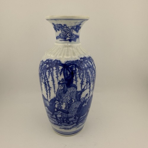 Vintage blue white - blue, &