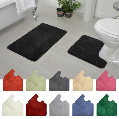 Two piece bath mat and - piece,