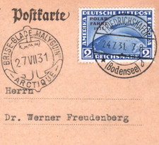 Germany card zeppelin - card, 2m