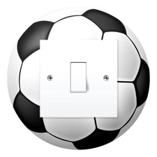 FOOTBALL LIGHT SWITCH SURROUND STICKER DECAL KIDS BOYS GIRLS BEDROOM