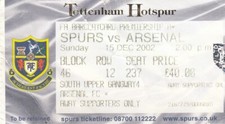 Ticket - Tottenham Hotspur v