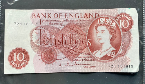 Bank england ten shilling - bank,