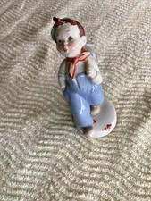 Royal Dux Boy with Puppy Dog