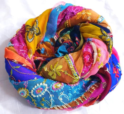 Ind sari silk ribbon - 15,