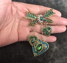Emerald Rhinestone Dangle