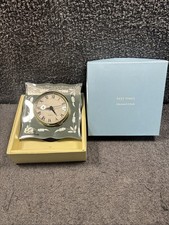 Past Times Mirrored Quartz Clock Wall Clock with Floral Design in box 14 x 14cm