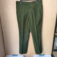 Walker Slater Moleskin Men's Green Trousers 100% Cotton Size W40 L34