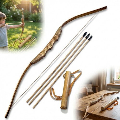 Wooden archery bow - archery, set