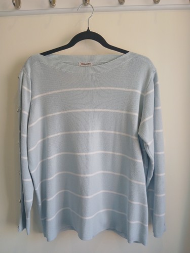 Baby blue stripped damart - blue,