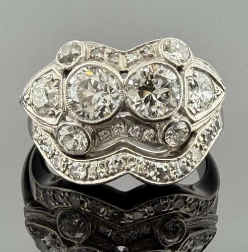 Antique palladium diamond - antique,