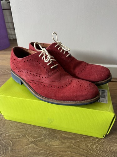 Ted baker red suede brogue - suede,