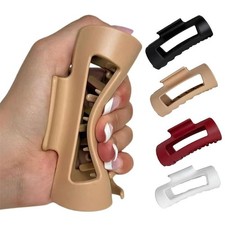 Soft Flexible Cozy Claw Clip, Unsnappable Hair Clip for Women Non-Slip Barrettes