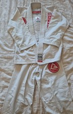 Official GRACIE BARRA Jiu-Jitsu BJJ Kimono Gi - White Y4
