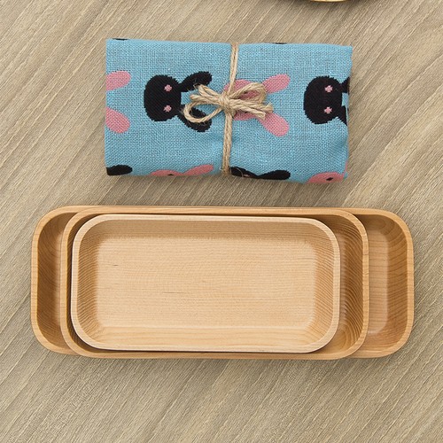 Wooden mini tray - wooden, food