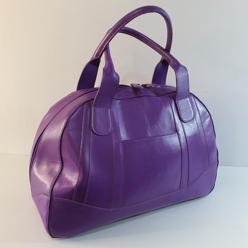 Purple leather look - m&s,