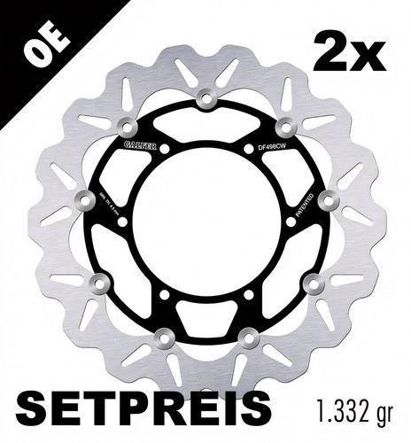 Brake disc set galfer - set, 2x