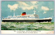 R769482 M V Ulster Prince Belfast Steamship Liverpool Belfast Car Ferry Service