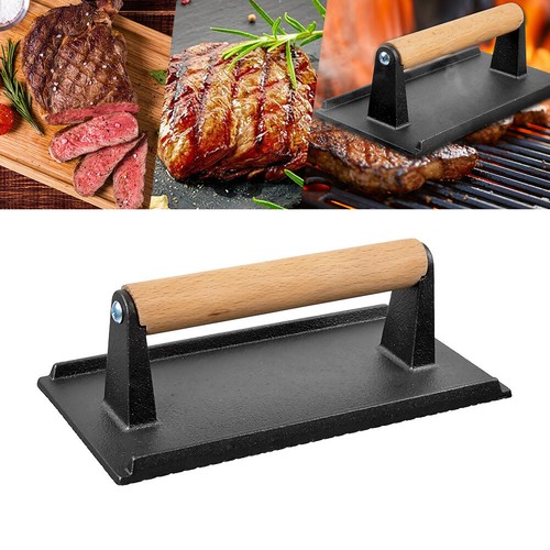 Cast iron burger - iron, press