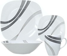 16-Piece Dinner Set Striped