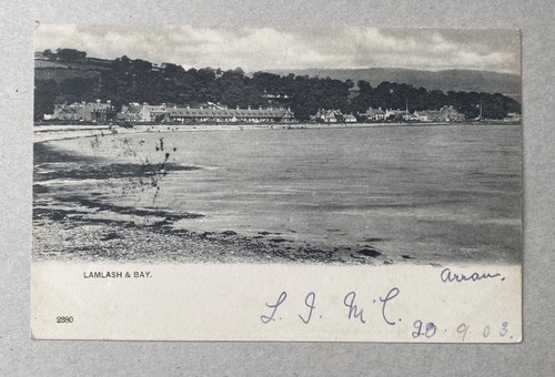 Vintage postcard lamlash - postcard, &