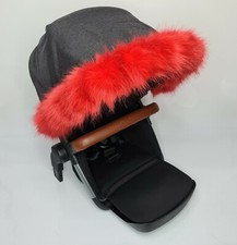 Luxury FAUX FUR Pram Hood Trim