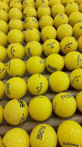 190 range golf balls - , yellow