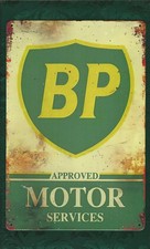 BP MOTOR SERVICES metal sign
