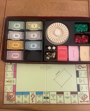 Monopoly Deluxe Edition By John Waddingtons 1972 Vintage Board Game 