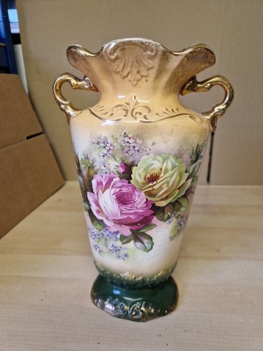 Vintage transfer printed rose - transfer,