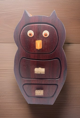 Hand carved wood - wood, owl