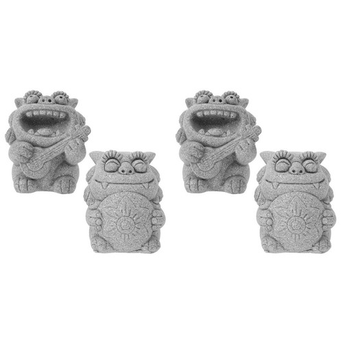4pcs reusable sandstone mini - sandstone,