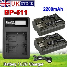 2x 2200mAh BP-511 BP-511A