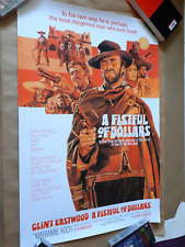 A FISTFUL OF DOLLARS   CLINT EASTWOOD  PAUL MANN ART PRINT POSTER 24X36" #79/100