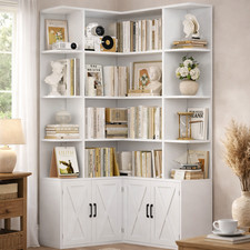 Corner Bookcase 187cm L Shape