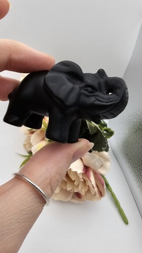 Small black obsidian - small, crystal