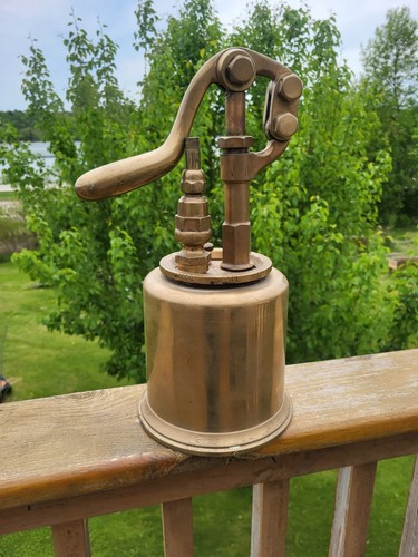 Huge brass railroad steam - brass,