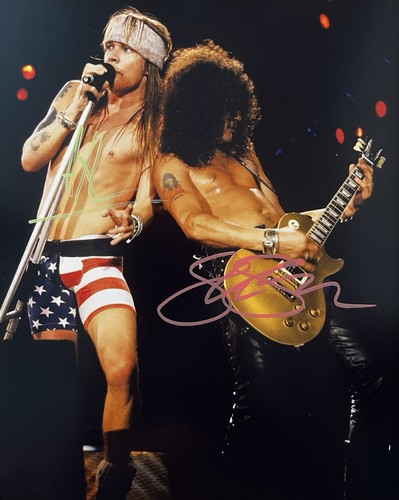 Axl rose and slash signed - slash,