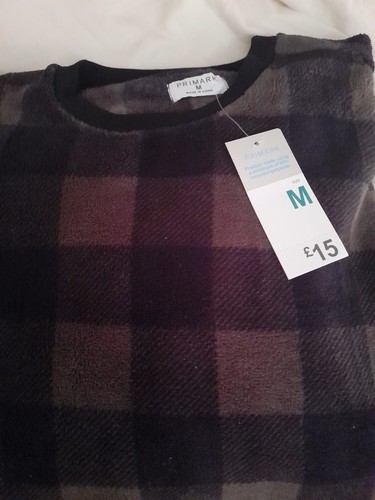 Mens medium fleece pyjama top - pyjama,