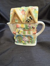 Vintage Cottage House Teapot