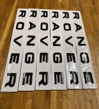 Range Rover GLOSSY BLACK Badge Bonnet Or Boot Front Or Rear Evoque Vogue Sport