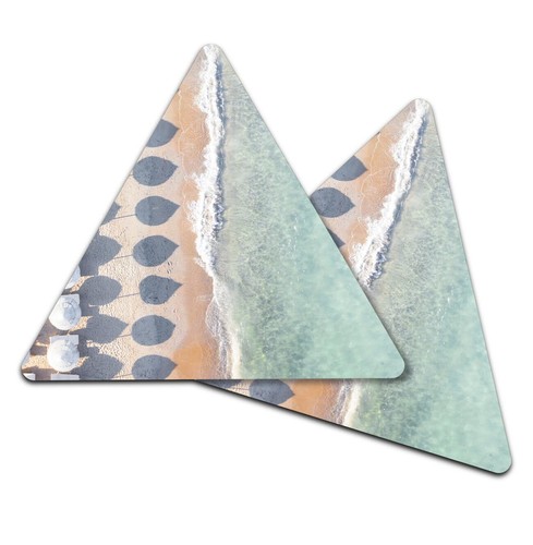Triangle mdf coaster aerial - triangle,
