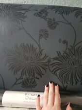 Laura Ashley Kimono Charcoal Wallpaper £30 per roll