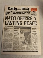 1990 DAILY MAIL 7th July inc Elvis Did Kill Himself Mail on Saturday Pull Out